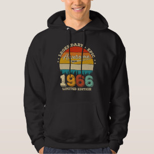 Moletom 59 anos Idade do Dia 1966 Incrível 59º presente de