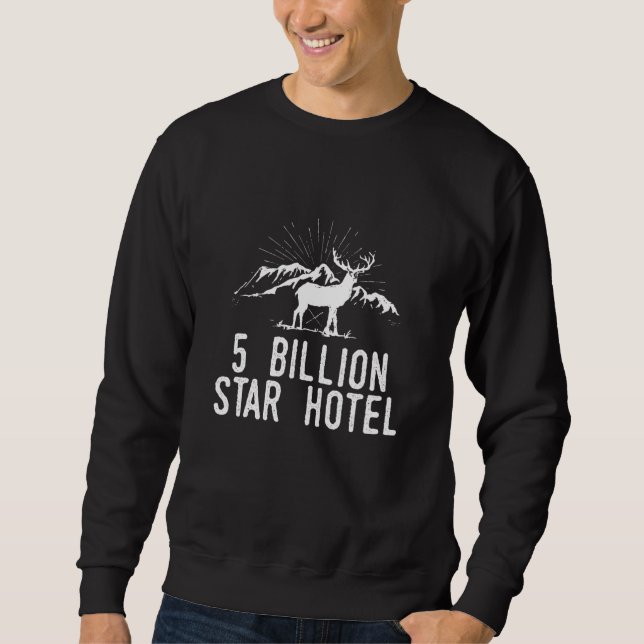 Moletom 5 Bilhões De Estrelas De Viagem De Hotel E Aventur (Frente)