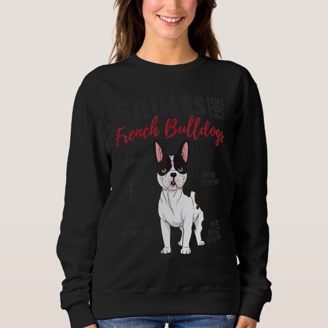 Moletom 5 Regras Para O Cão-Grande Francês (Frente)