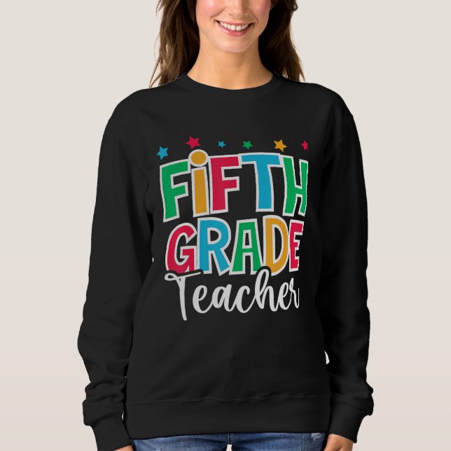 Moletom 5th Grade Teacher First Day of School Welcome Back (Frente)