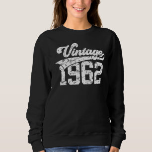 Moletom 60 anos Vintage 1962 College 60º aniversário