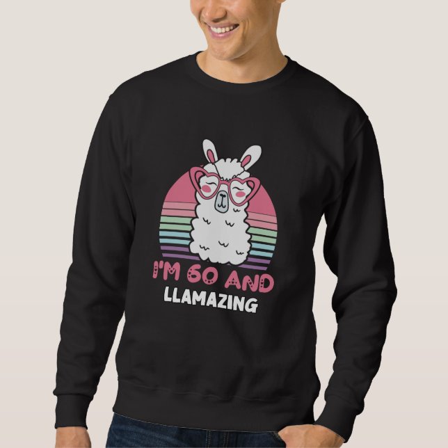 Moletom 60 Year Old Bday Llamazing 60th Birthday Llama (Frente)