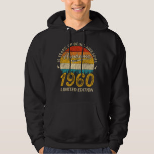 Moletom 65 anos de idade 1960 Retro Incrível 65º presente 
