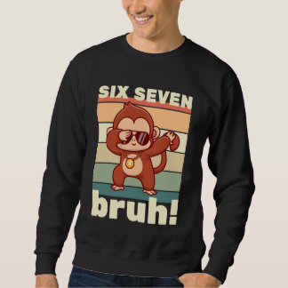 Moletom 67 Meme Funny Six Seven Bruh Kids Boys Girls Dabbi