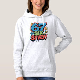 Moletom 67 Six Seven Colorful Pop Art Graphic Tee for Fun 
