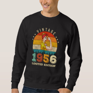 Moletom 69 anos Idade do Dia 1956 Vintage 69º Aniversário