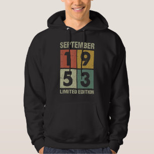Moletom 69 anos Vintage setembro de 1953 69º aniversário