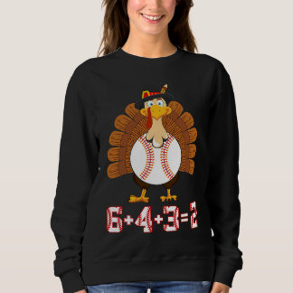 Moletom 6+4+3 2 Baseball Turkey Thanksgiving 643 double pl