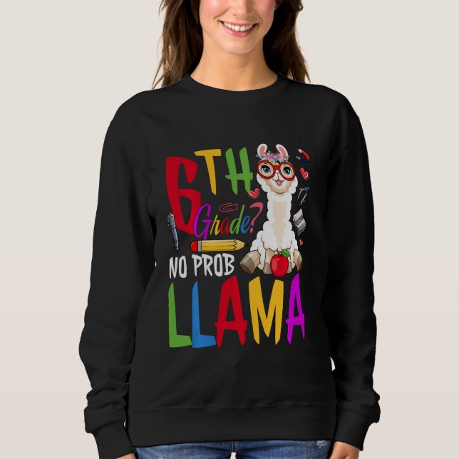 Moletom 6 Funny Grau Sem Prob-Llama Alpaca Volta A T (Frente)