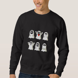 Moletom 6 Tons de Boo Feliz Halloween Temporada Assustador