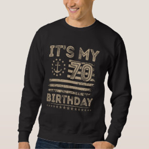 Moletom 70 Birthday Sailor Americano Navegação Náutica Bda