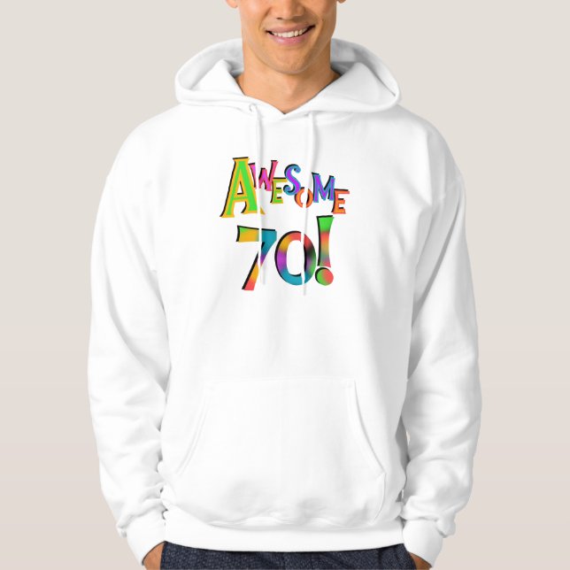 Moletom 70 t-shirt e presentes impressionantes do (Frente)