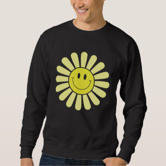 Moletom 70s Yellow Smile Face Flower  Happy Peace Smiling 