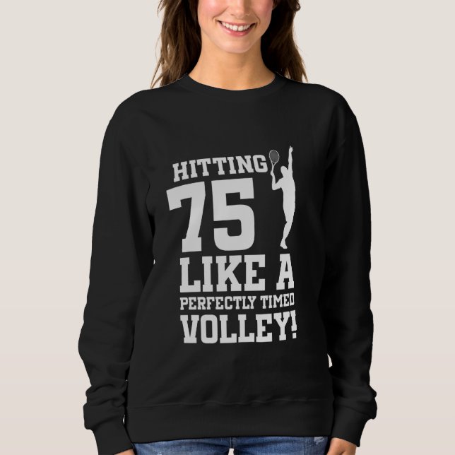 Moletom 75. º Aniversário, Tênis, 75 anos, jogador de Têni (Frente)