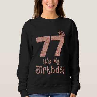 Moletom 77 É o meu aniversário de 77 anos Feliz 77º aniver