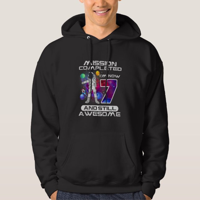 Moletom 7 Astronauta De Astronauta Com Mais De 7 Anos De I (Frente)