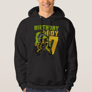 Moletom 7th Birthday Gift Party Motocross Dirt Bike Racer 