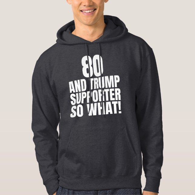 Moletom 80 e Trump Supporter, que trump engraçado (Frente)