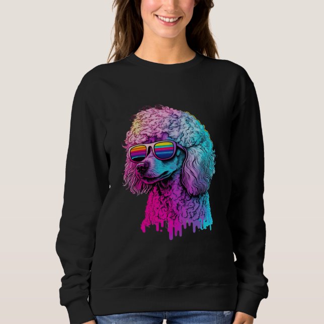 Moletom 80s Retro with Poodle Aesthetic (Frente)