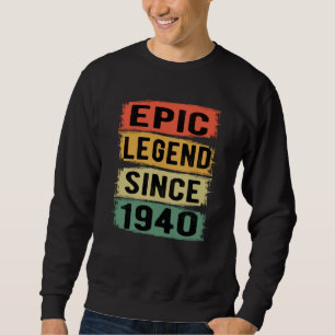 Moletom 85 Anos De Idade Dia 1940 Legenda Epic 85º Anivers