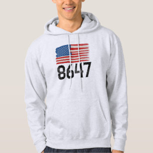 Moletom 8647 Declaração Política Anti-Trump Americana