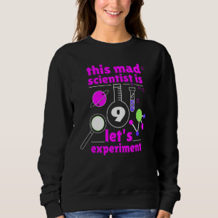 Moletom 9º Aniversário Nove Bday Science Mad Scientist Che