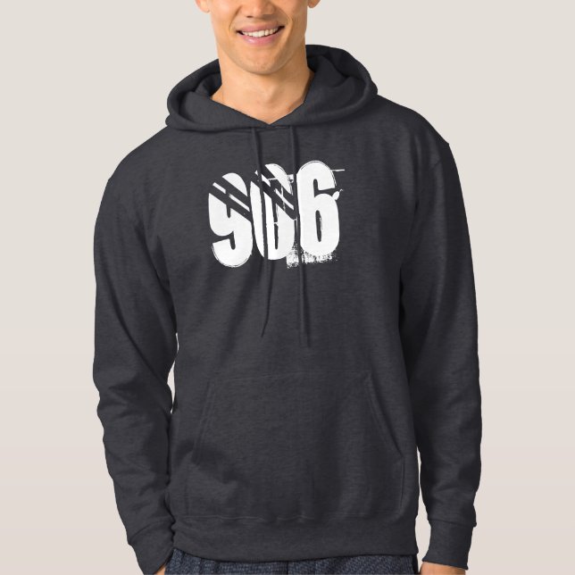 Moletom "906" hoodie superior cinzento escuro da península (Frente)