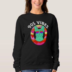 Moletom 90 Vibes Lpreguiçoso Costume Frenchie Cachorro Mãe
