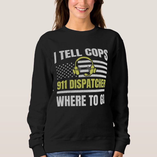 Moletom 911 Dispatcher Thin Yellow Line Dispatch US Americ (Frente)