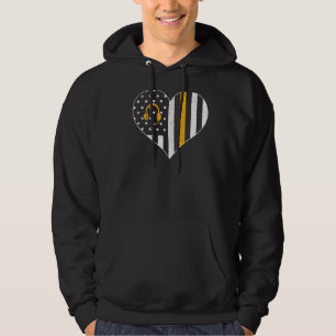 Moletom 911 Dispatcher U Flag Heart Emergency Dispatchin