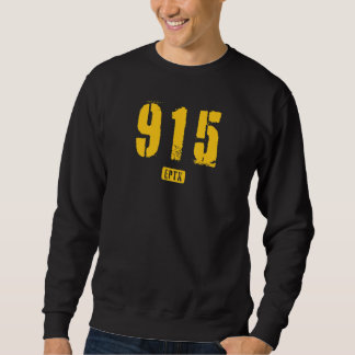 Moletom 915 EPTX El Paso TX Design de Estêncil Áspero