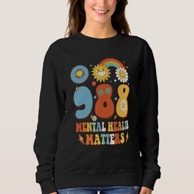Moletom 988 Mental Health Matters Suicide Prevention Aware (Frente)