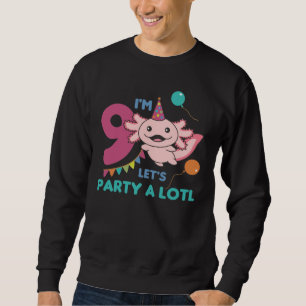 Moletom 9.o aniversário Axolotl 9 anos Eixolots Cute