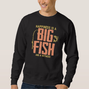 Moletom A Alegria Da Pesca É Um Peixe Grande E Um Sábio