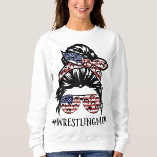 Moletom A América Flag Messy Bun Luta Mãe Life