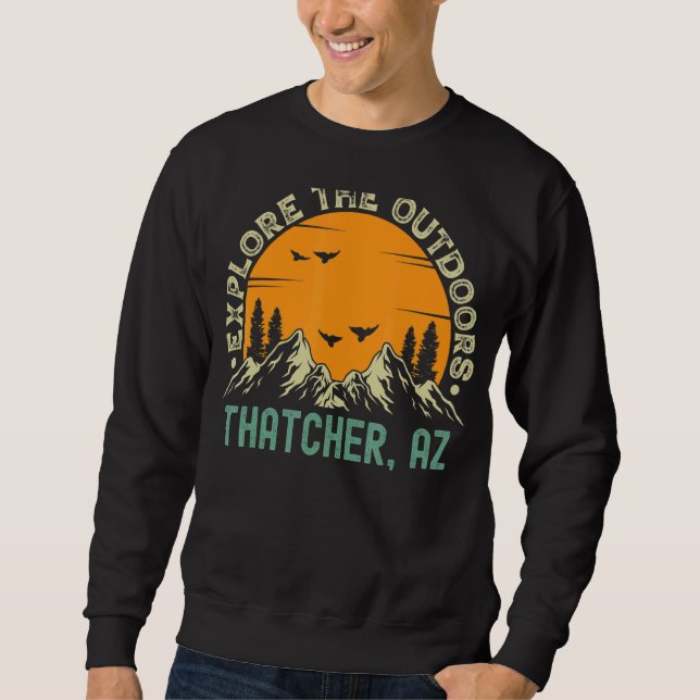 Moletom A Arizona Thatcher Explora O Exterior (Frente)