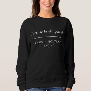 Moletom A Arte da Simplicidade French Chic Minimalista Cre