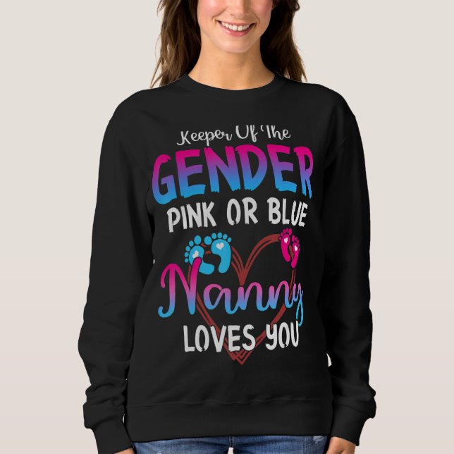 Moletom A Babá Rosa Ou Azul Ama-Te A Guardar O Gênero (Frente)