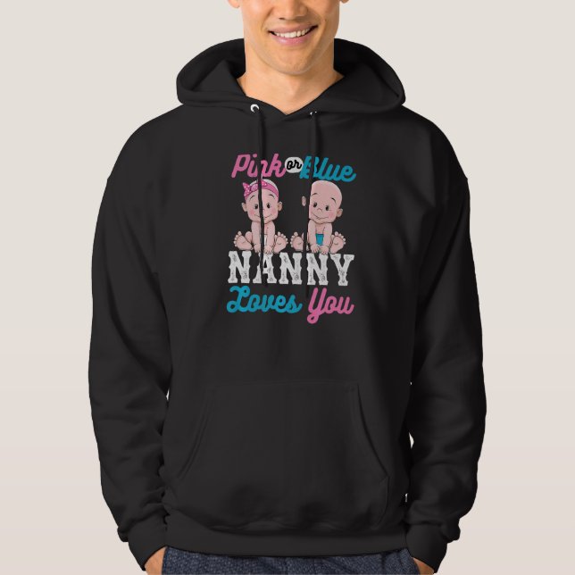 Moletom A Babá Rosa Ou Azul Ama-Te Designs Para O Preg (Frente)