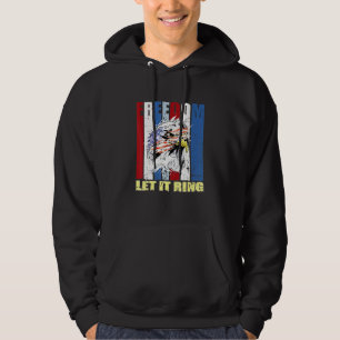 Moletom A bandeira americana Bald Eagle deixa a liberdade 