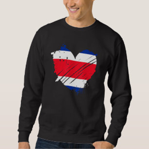 Moletom A Bandeira Da Costa Rica Eu Amo-A No Meu Adn Para