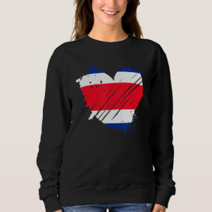 Moletom A Bandeira Da Costa Rica Eu Amo-A No Meu Adn Para