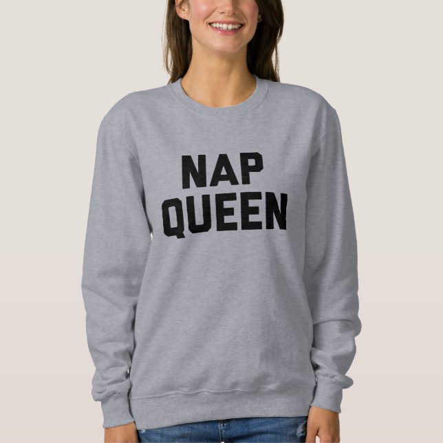 Moletom A camisola das mulheres da rainha da sesta (Frente)