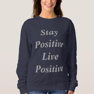 Moletom A camisola das mulheres positivas vivas do