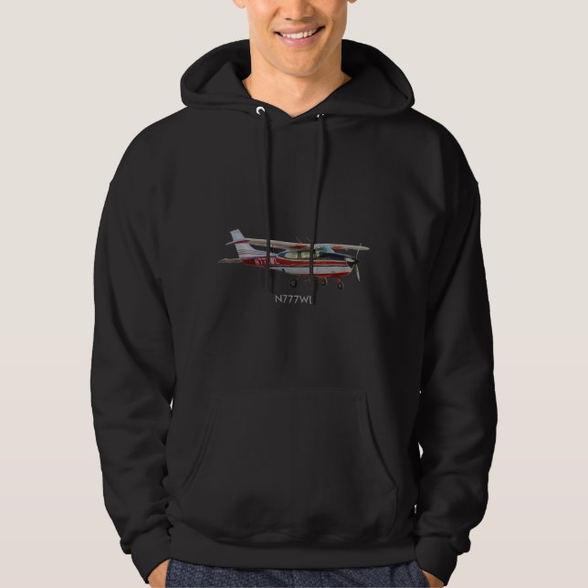 Moletom A camisola encapuçado básica dos homens de Cessna (Frente)
