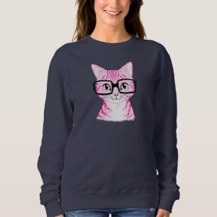 Moletom A camisola mão original das mulheres Nerdy tirada