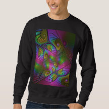 A Colorida Arte Abstrata Fractal Trippy Luminosa