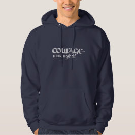 Moletom A coragem está fazendo-o receoso - Hoodie do