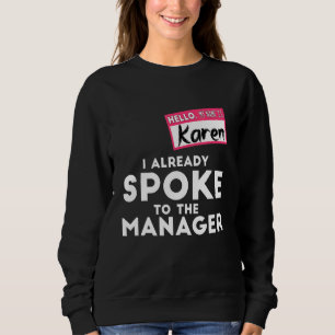Moletom A Costume De Karen Halloween Que Já Falei Com O Ho