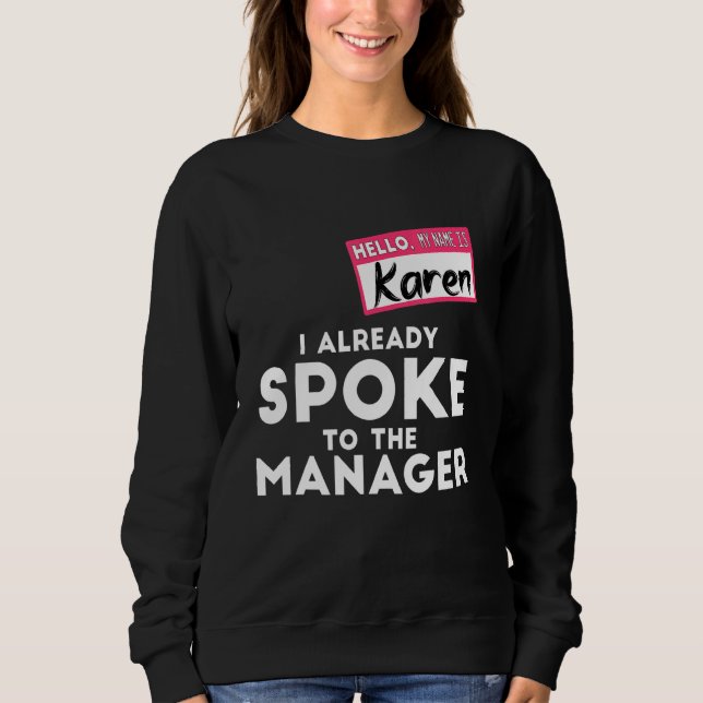 Moletom A Costume De Karen Halloween Que Já Falei Com O Ho (Frente)